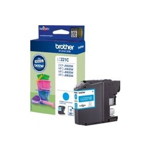 Brother LC221C LC-221 ORIGINAL Cartuccia cyan 260 Pag 3.9ml - 4977766747325