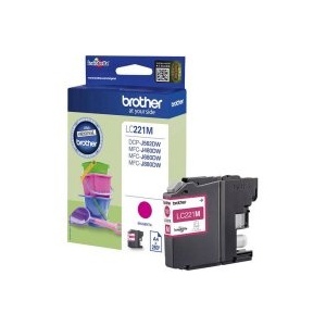 Brother LC221M LC-221 - ORIGINAL Cartuccia magenta 260 Pag 3.9ml 4977766747332