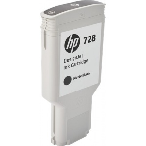 HP F9J68A 728 ORIGINALE Cartuccia inkjet black opaco 300ml - 888793397879