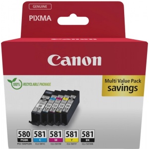 Canon PGI-580+CLI-581 2078C007 Multipack nero / cyan / magenta / giallo 8714574679136