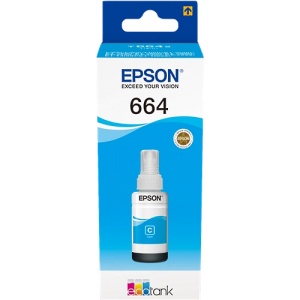 Epson C13T664240 - T6642 Original Cartuccia Cyan  N° 664 - 7500 Pag 70ml  8715946540986