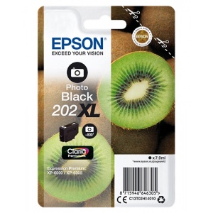 Epson C13T02H14010 202XL T02H14 Orig Cartuccia Black photo 7.9ml 8715946646305