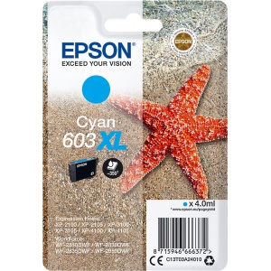 Epson C13T03A24010 603XL T03A2 ORIG Cartuccia cyan 350 Pag - 8715946666372