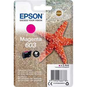 Epson C13T03U34010 603 Orig T03U34 Cartuccia magenta 130 Pag 8715946666778