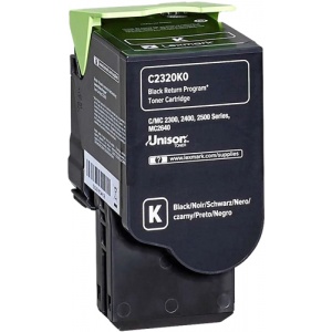 Lexmark C2320K0 ORIGINAL toner nero 1000 pag 734646667081