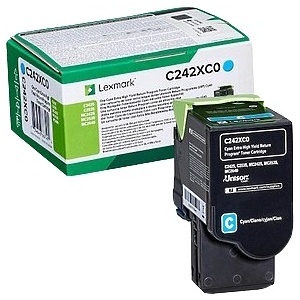 Lexmark C242XC0 ORIGINAL toner cyan 3500 pag  734646667494