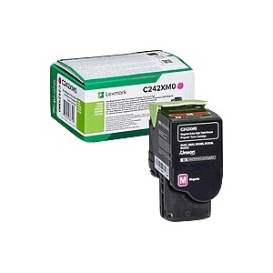 Lexmark C242XM0 ORIGINAL toner magenta 3500 pag  734646667500