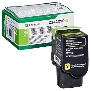 Lexmark C242XY0 ORIGINAL toner yellow 3500 pag  734646667517