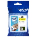 ORIGINAL Brother Cartuccia YELLOW - LC421Y  / LC-421Y - 200 PAG - 4977766810395