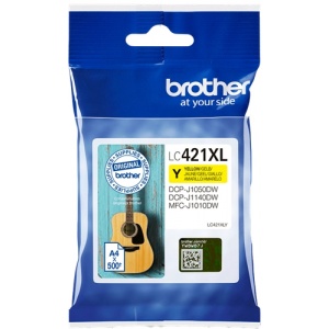 Brother LC421XLY  LC-421XLY - ORIGINAL Cartuccia yellow - 500 pag - 4977766810432 