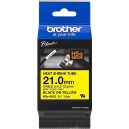 Brother HSe-651E ORIGINAL Nastro Nero su giallo - 4977766822947