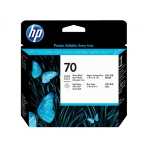 HP C9407A 70 ORIG Testina di stampa black foto + grigio chiaro - 882780390782