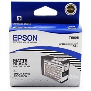 Epson C13T580800 Orig T5808 Cartuccia black Matte Black 80ml 010343858848