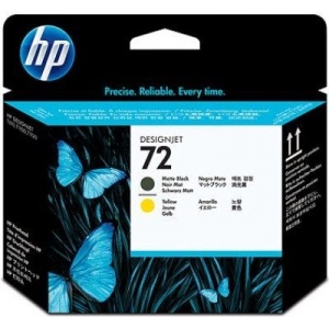 HP C9384A ORIGINAL Testina di stampa yellow black opaco HP72 / 72  - 808736779623