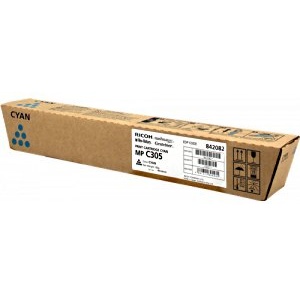 Ricoh 842082 MP C305E 841595 - MPC305E - ORIGINALE toner cyan laser  4961311870118 