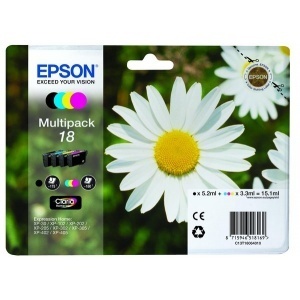 Epson C13T18064012 Orig T1806 Multipack bk cy mag yel T18064010 8715946625188