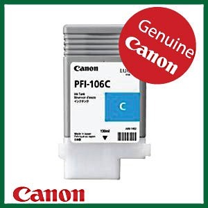 Canon PFI-106c 6622B001 ORIGINAL pfi106 Cartuccia inkjet cyan 130ml 4960999909516