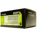 ORIGINAL Lexmark 80C2SY0  toner laser  yellow 802SY - 2000 pag  734646481311