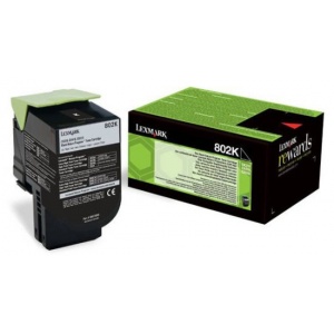 Lexmark 802K 80C20K0 orig toner black 1000 pag  734646476324