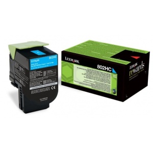 Lexmark 802HC 80C2HC0 ORIGINALE toner cyan laser 3000 pag 734646477888