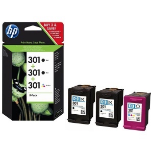 HP E5Y87EE MCV Multipack Original black color kit 3 cartucce 301 series 2200000045805